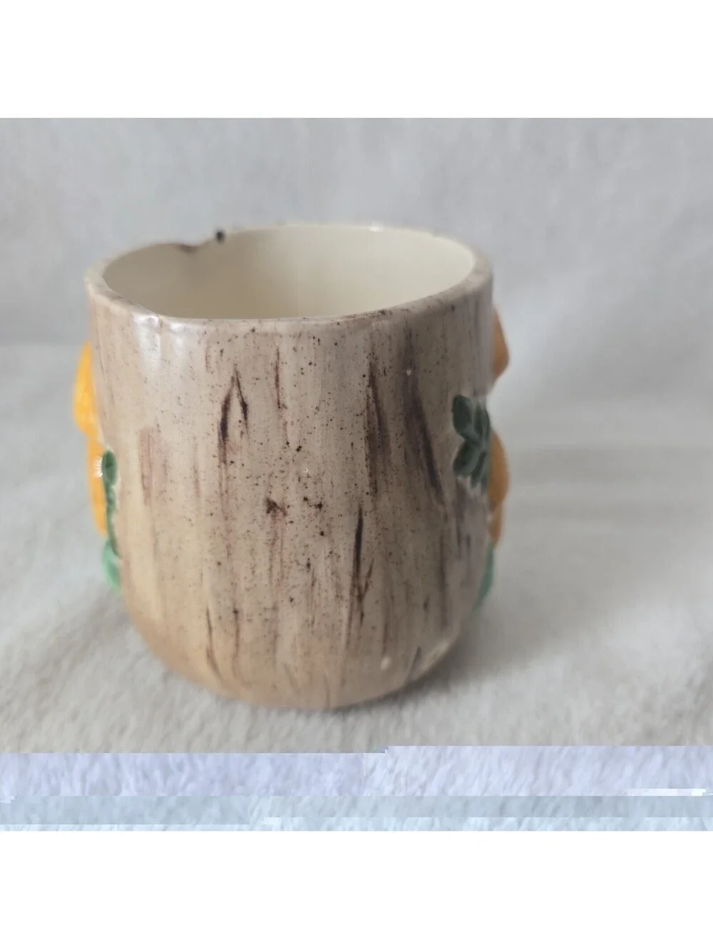 Vintage 70s Arnels Mushroom Small Ceramic Canister *No Lid* Signed Theresa Doom